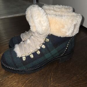 NWOT JACK ROGERS CHECKERED BOOTIES SIZE 7
